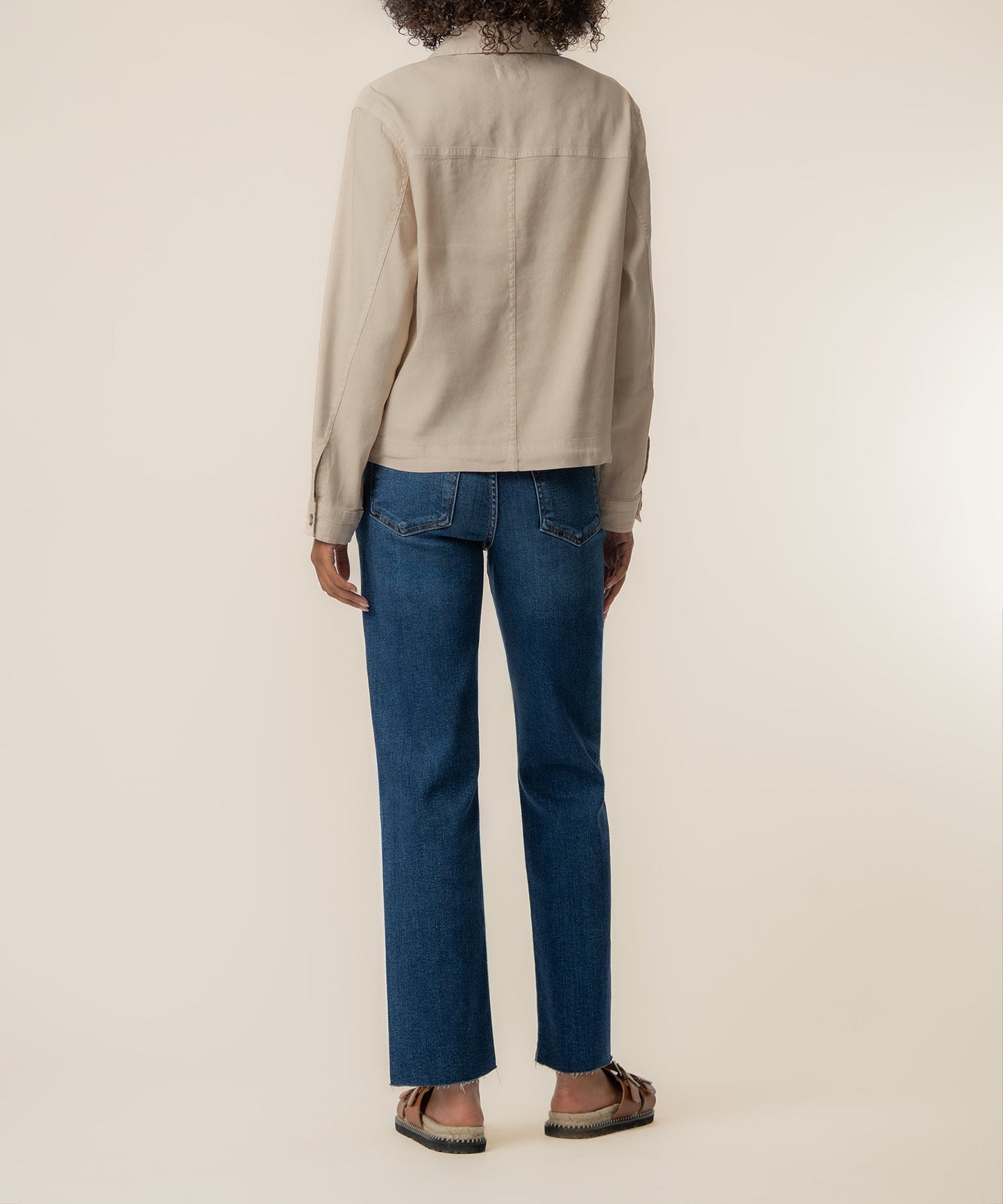 Bellamy Linen Jacket in Sand